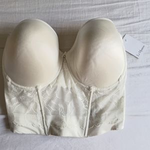 Le Mystere Corset Bra Cream/White Size 34G